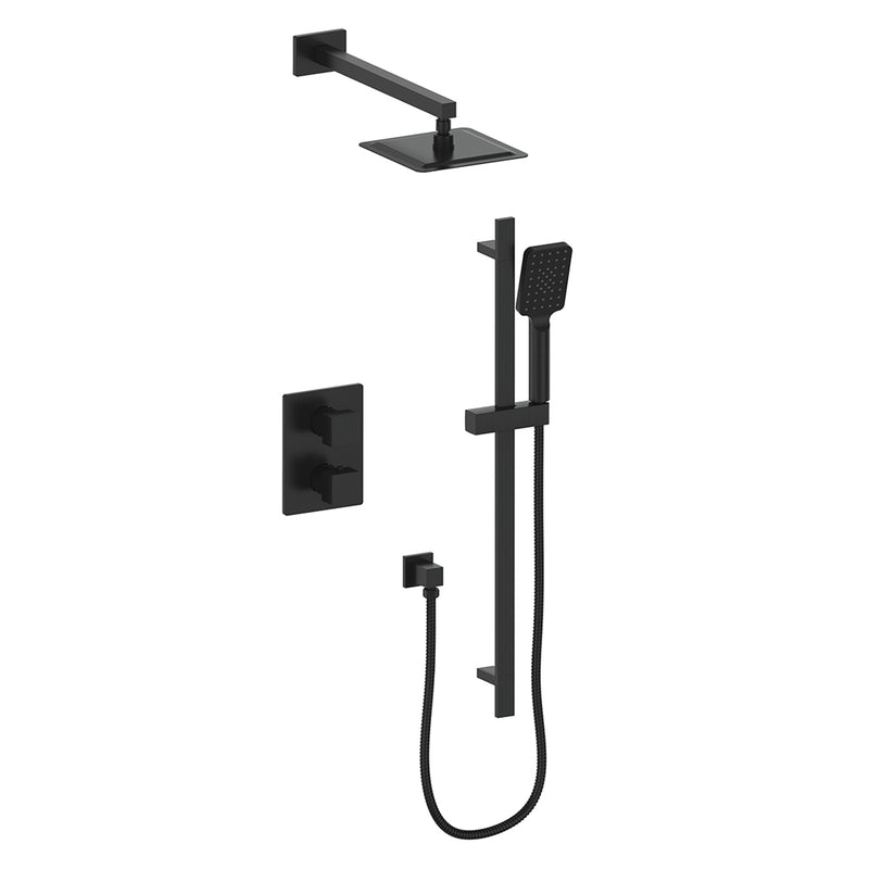 Vogt TM.KG.220.218 Kapfenberg Trim For 2-Way TH Set - Rainhead and Handheld - 8" Ceiling Arm