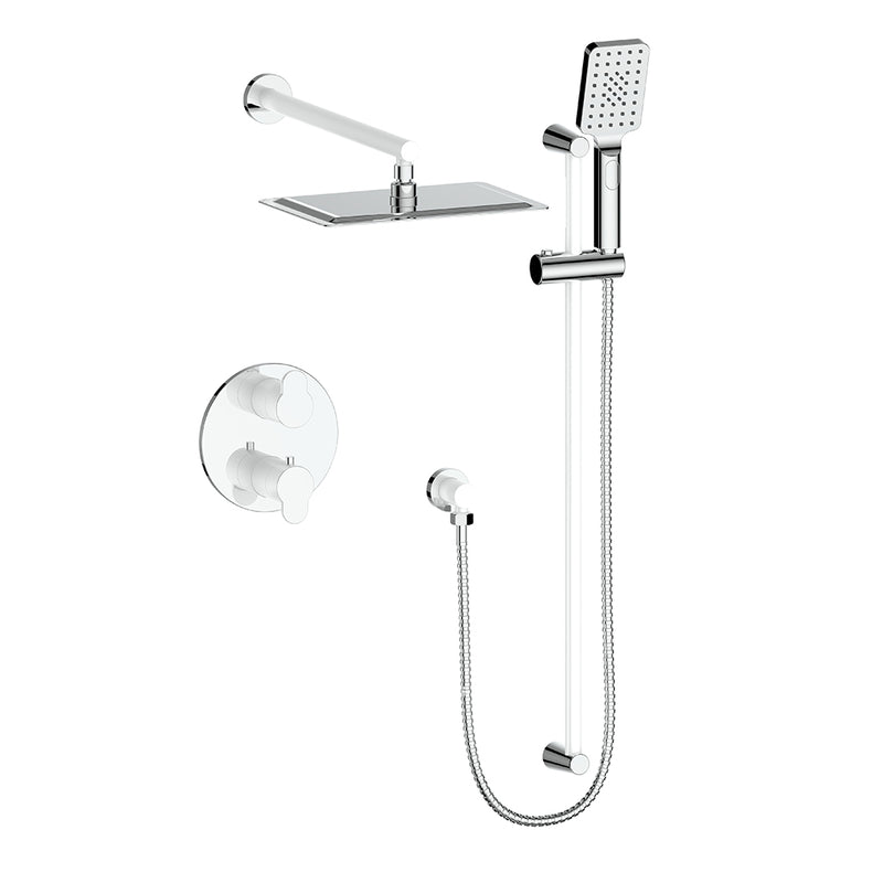 Vogt TM.LN.220.214 Lusten Trim For 2-Way TH Set - Rainhead and Handheld - 4" Ceiling Arm