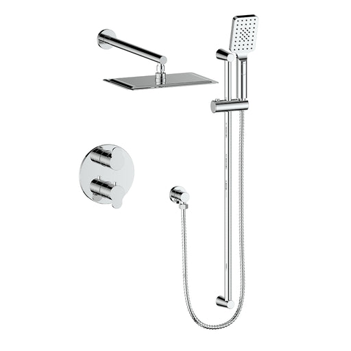 Vogt TM.LN.220.218 Lusten Trim For 2-Way TH Set - Rainhead and Handheld - 8" Ceiling Arm