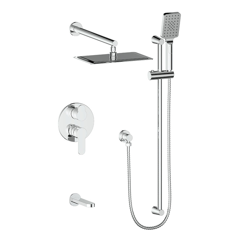 Vogt TM.LN.310.314 Lusten Trim For 3-Way PB Shower Set - 4" Ceiling Arm