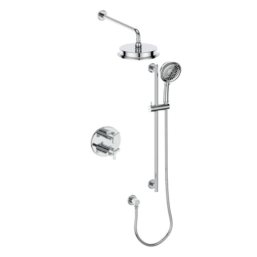 Vogt TM.Z3.220.218 Zehn Trim For 2-Way TH Set - Rainhead and Handheld - 8" Ceiling Arm