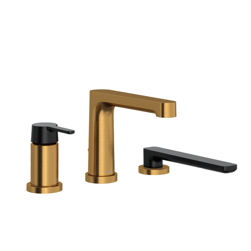 Riobel Nibi TNB16 3-Piece Type P Pressure Balance Deck-Mount Tub Filler With Handshower Trim (Without Rough-in)