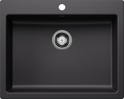 BLANCO PRECIS 25 ADA SINGLE DUAL MOUNT COAL BLACK