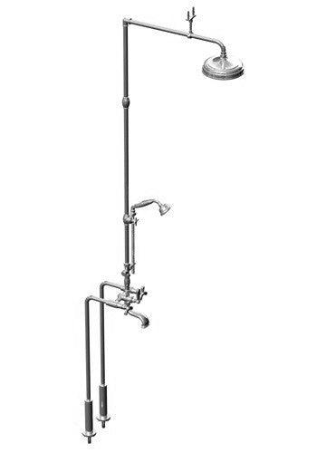 Rubinet 2FHXC HEXIS-FLOOR MNT TS WFIXED SHW HEAD