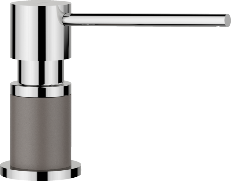 BLANCO LATO SOAP DISPENSER CHROME/VOLCANO GRAY