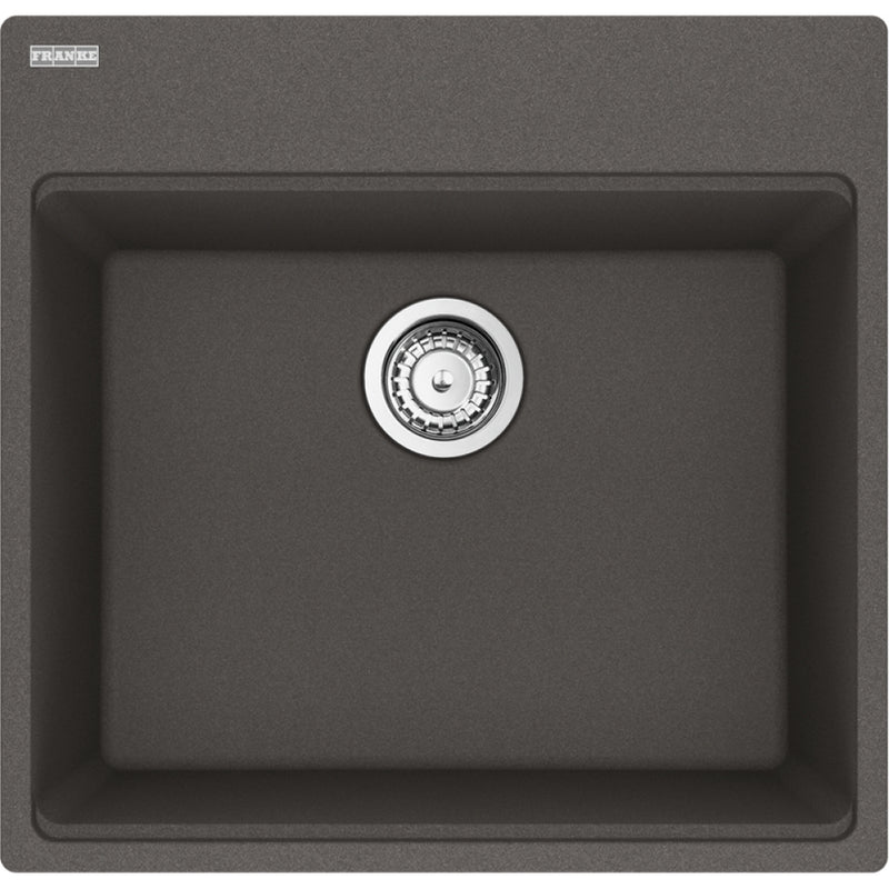 Franke MAG61020-S Maris Undermount Granite Single 24Cab with Strainer Basket