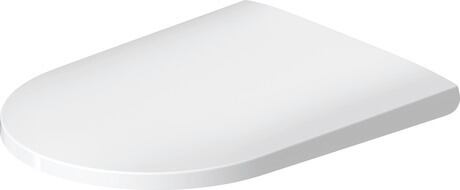 Duravit 0026290000 D-Neo PP Elongated D-Shaped Toilet Seat with Soft Closure