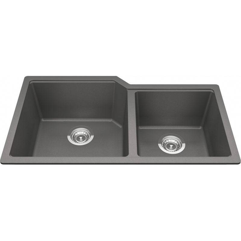 Kindred MGC2034U-9 Urban Undermount Granite Double Sink 39Cab