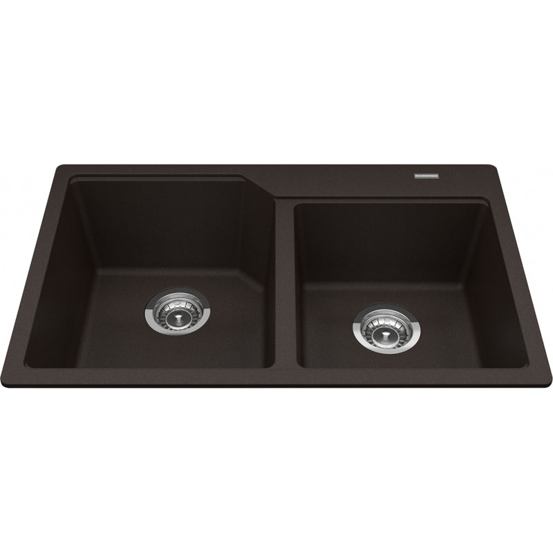 Kindred MGCM2031-9 Urban Undermount Granite Double Sink 33Cab