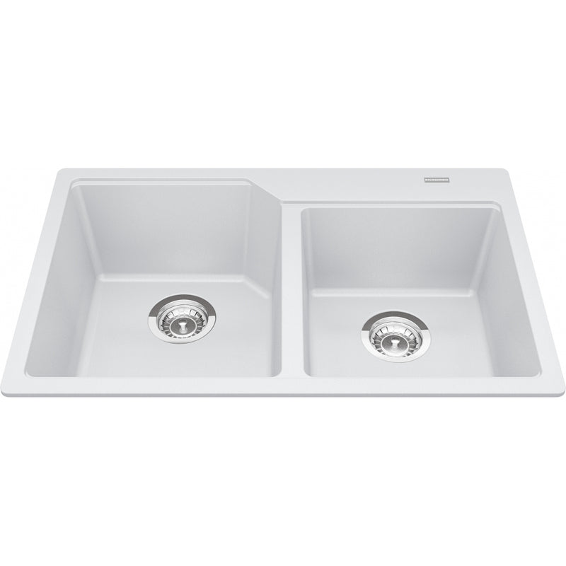 Kindred MGCM2031-9 Urban Undermount Granite Double Sink 33Cab