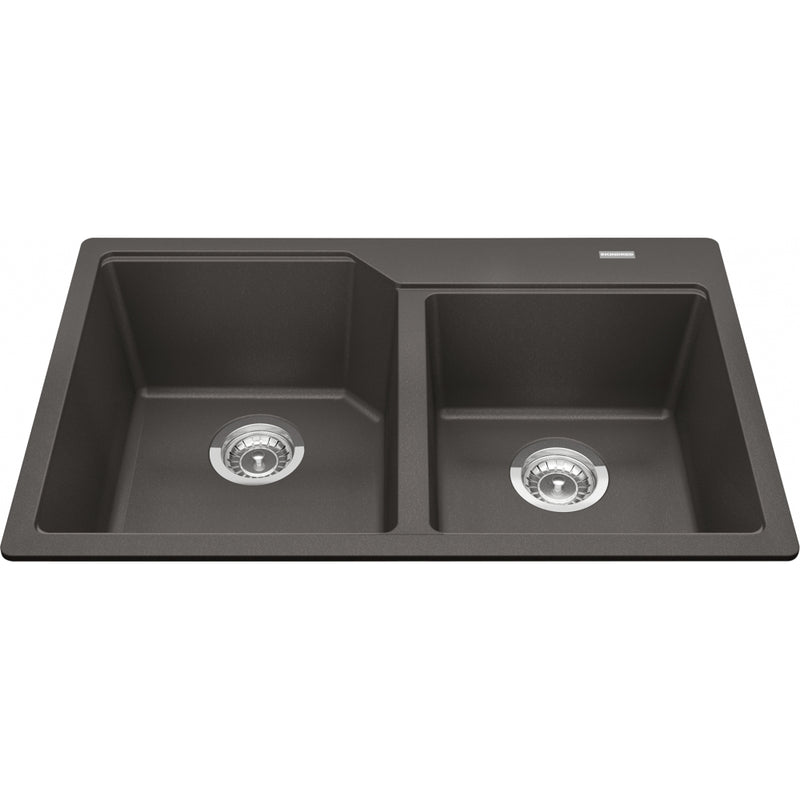 Kindred MGCM2031-9 Urban Undermount Granite Double Sink 33Cab