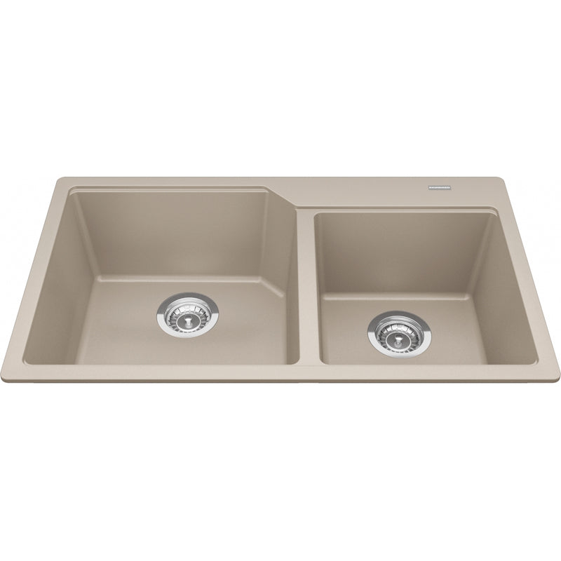 Kindred MGCM2034-9 Urban Undermount Granite Double Sink 36Cab