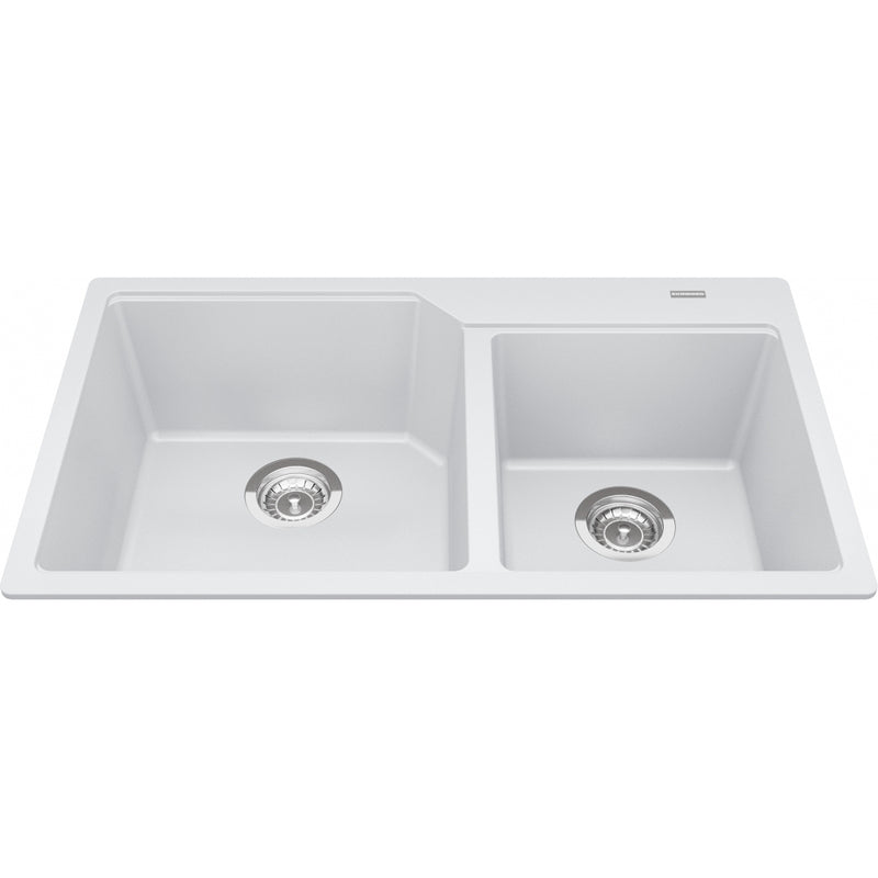 Kindred MGCM2034-9 Urban Undermount Granite Double Sink 36Cab