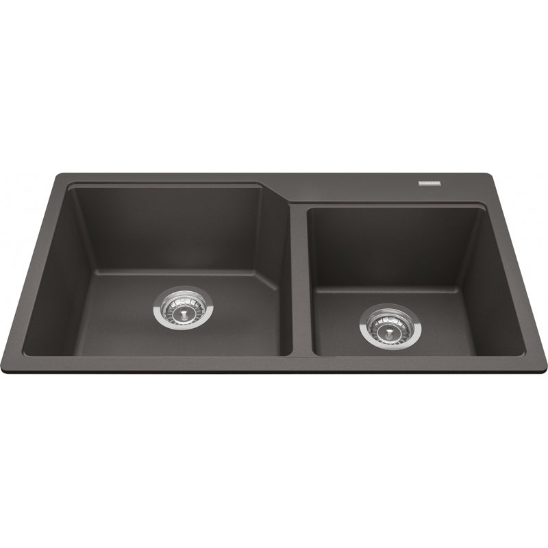 Kindred MGCM2034-9 Urban Undermount Granite Double Sink 36Cab