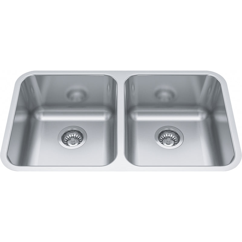 Kindred ND1831UA-9 Reginox Undermount 18G Stainless Steel Double Sink