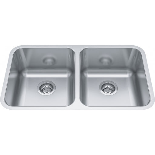 Kindred ND1831UA-9 Reginox Undermount 18G Stainless Steel Double Sink