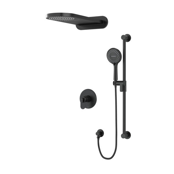Riobel Arca 3-Way Shower System with Hand Shower Rail and Rain and Cascade Shower Head KIT2745AA