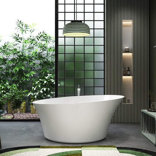 Virta Pearls Isabella 63" Freestanding  Acrylic Airjet Bathtub