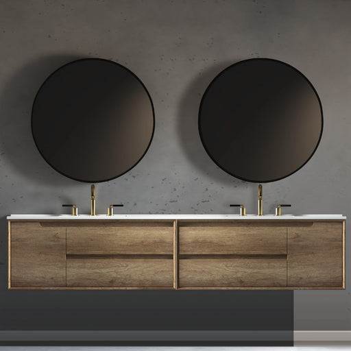 Virta Ashley 89 Inch Wall Hung Double Sink Vanity