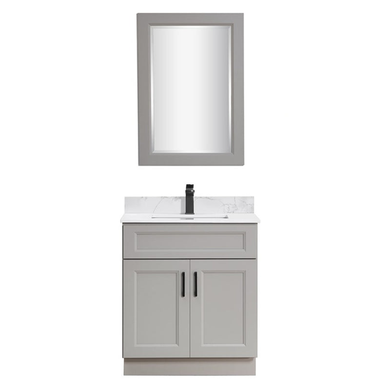 TC 24" Shaker Single Sink Vanity with Bevelled Panels