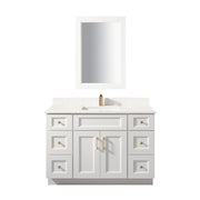 TC 48" Shaker Single Sink Vanity with Bevelled Panels