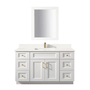 TC 60" Shaker Single Sink Vanity with Bevelled Panels
