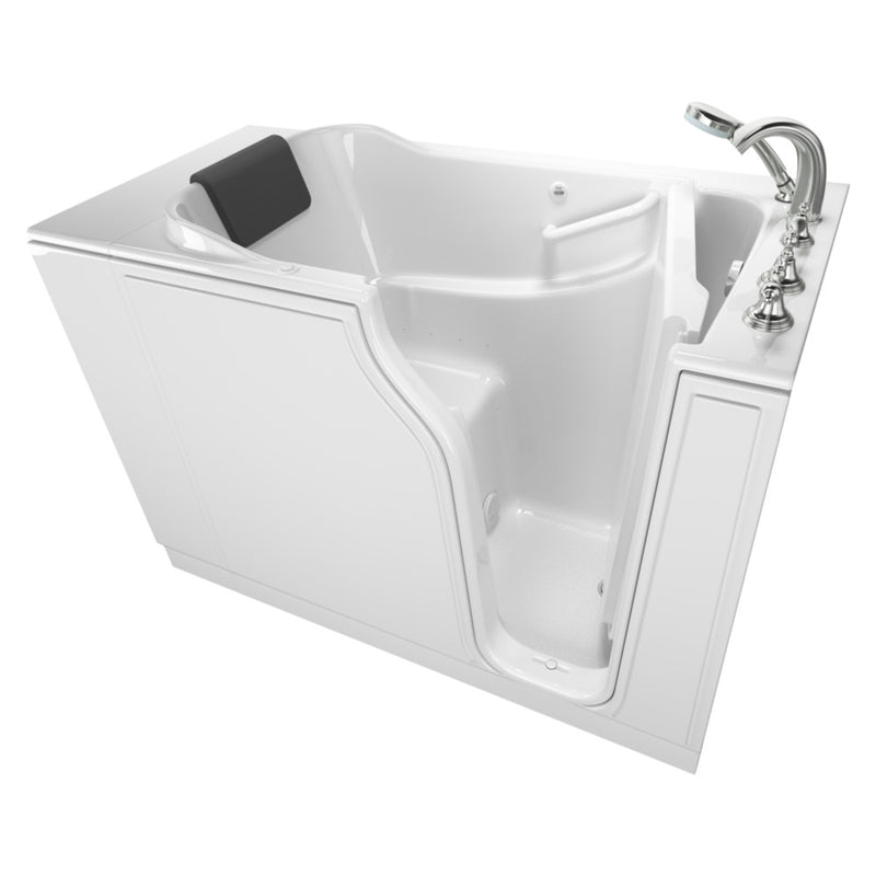 American Standard Gelcoat Premium Series 30 x 52 -Inch Walk-in Tub With Air Spa System - Right-Hand Drain With Faucet