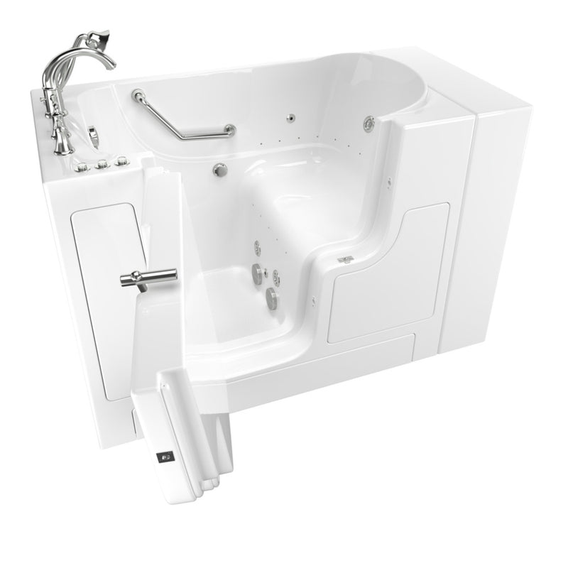 American Standard Gelcoat Value Series 30 x 52-Inch Walk-in Tub With Combination Air Spa and Whirlpool Systems - Right-Hand Drai
