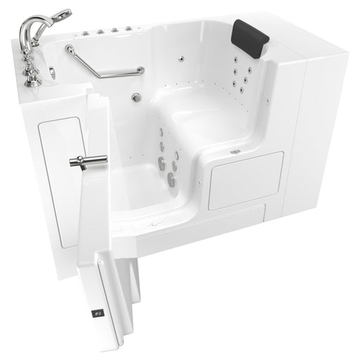 American Standard Gelcoat Premium Series 32 x 52-Inch Walk-in Tub With Combination Air Spa and Whirlpool Systems - Left-Hand Dra