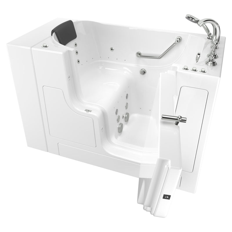 American Standard Gelcoat Premium Series 32 x 52-Inch Walk-in Tub With Combination Air Spa and Whirlpool Systems - Right-Hand Dr