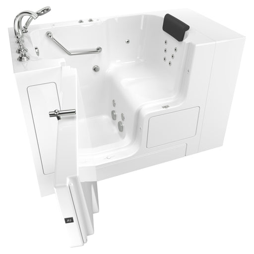 American Standard Gelcoat Premium Series 32 x 52-Inch Walk-in Tub With Whirlpool System - Left-Hand Drain With Faucet