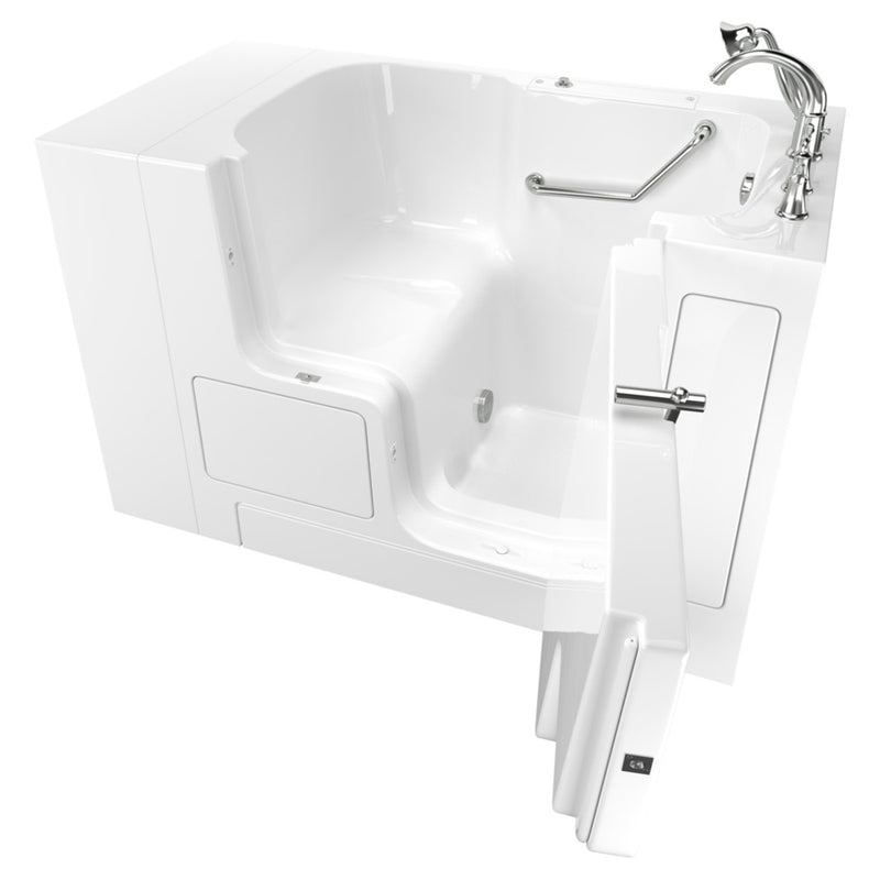 American Standard Gelcoat Value Series 32 x 52-Inch Walk-in Tub With Soaking Bath - Right-Hand Drain With Faucet