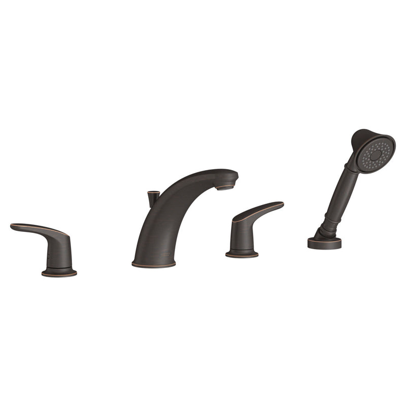 American Standard Colony PRO Bathtub Faucet Trim With Lever Handles and Personal Shower for Flash Rough-In Valve