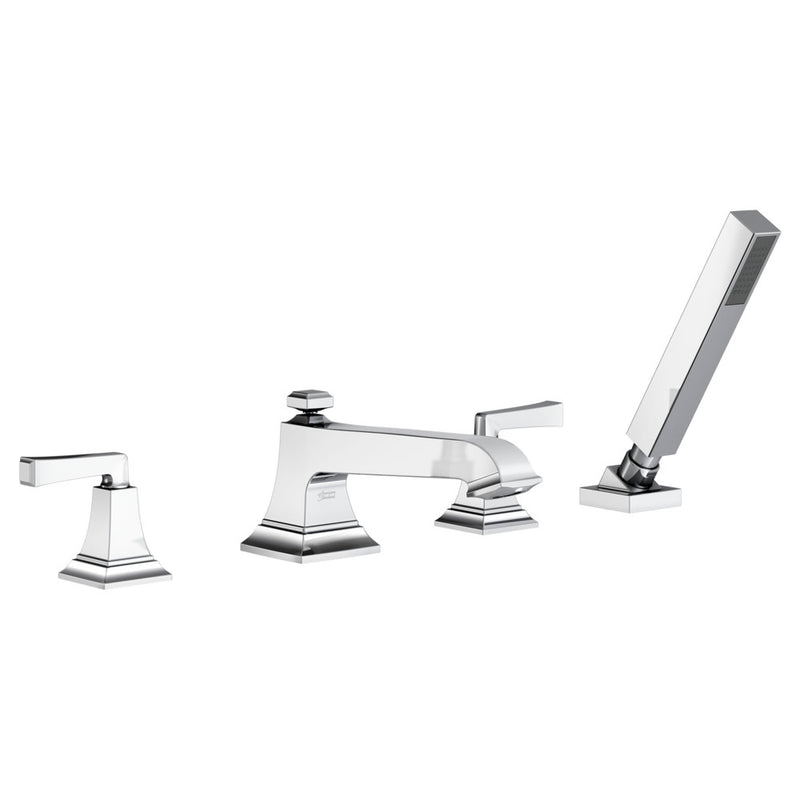 American Standard Town Square S Bathub Faucet With Lever Handles and Personal Shower for Flash Rough-in Valve
