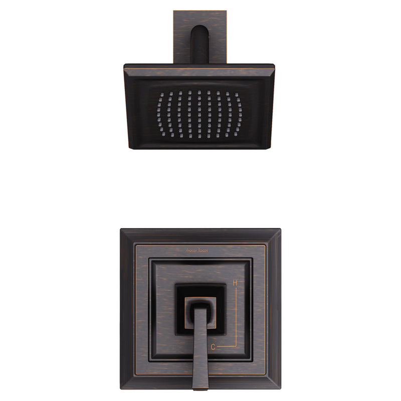 American Standard Town Square S 2.5 gpm/9.5 L/min Shower Trim Kit With Single Function Showerhead, Double Ceramic Pressure Balan