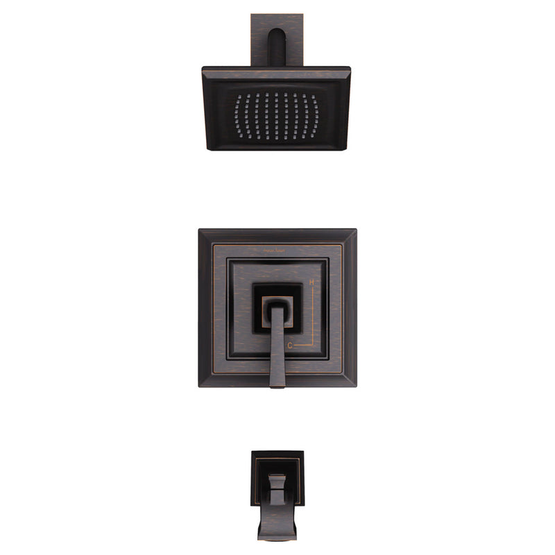 American Standard Town Square S 2.5 gpm/9.5 L/min Tub and Shower Trim Kit With Single Function Showerhead, Double Ceramic Pressu