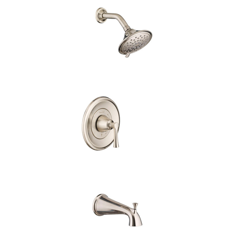 American Standard Estate 1.8 gpm/6.8 L/min Tub and Shower Trim Kit With Water-Saving 3-Function Showerhead, Double Ceramic Press