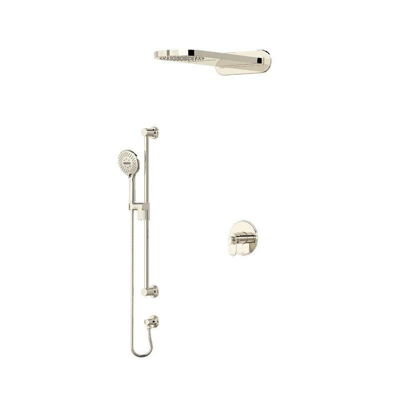 Riobel Arca 3-Way Shower System with Hand Shower Rail and Rain and Cascade Shower Head KIT2745AA