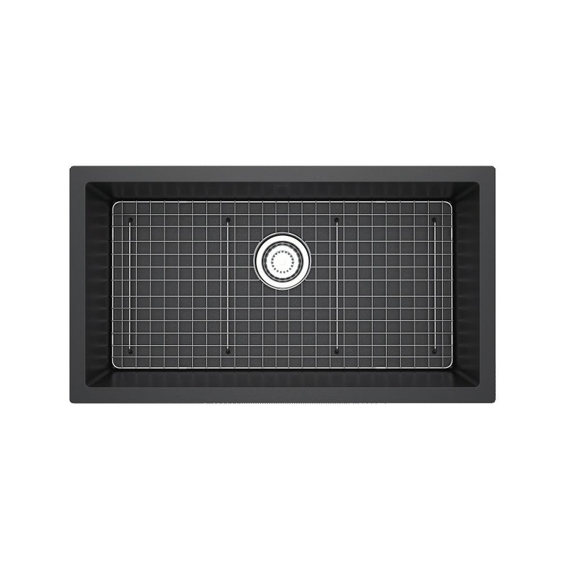 Riobel Fonsa FAUM3318 33" Quartz Single Bowl Undermount Kitchen Sink