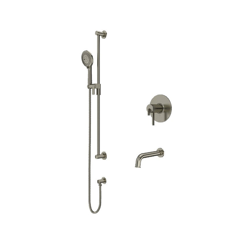 Riobel Authentica 2-Way Shower System Trim with Spout and Hand Shower Rail TKIT1244AU