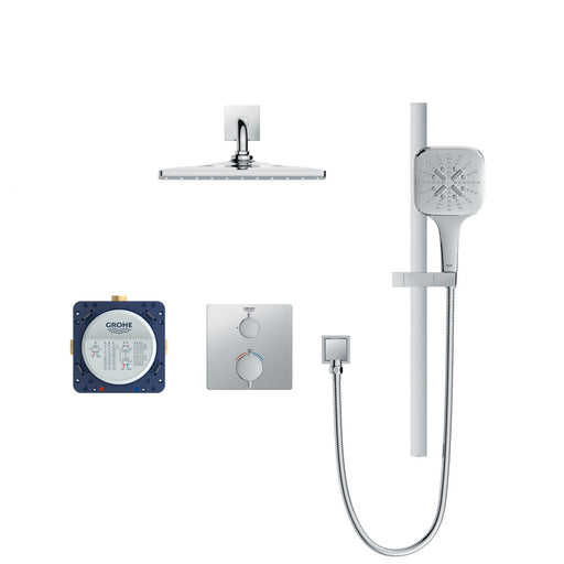 Grohe 103069 Rainshower GrohTherm 2-Handle Thermostatic Single Function Shower Kit 