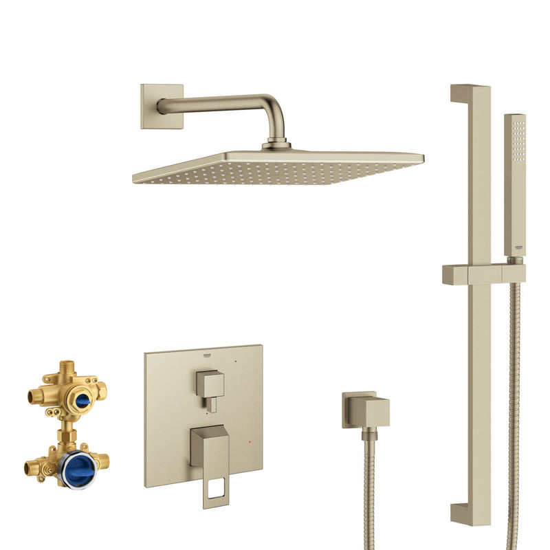 Grohe 29432 Eurocube Pressure Balance Rain Shower Set