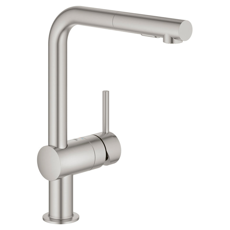 Grohe 30300 Minta Single-Handle Pull-Out Kitchen Faucet Dual Spray 6.6 L/min - 1.75 GPM