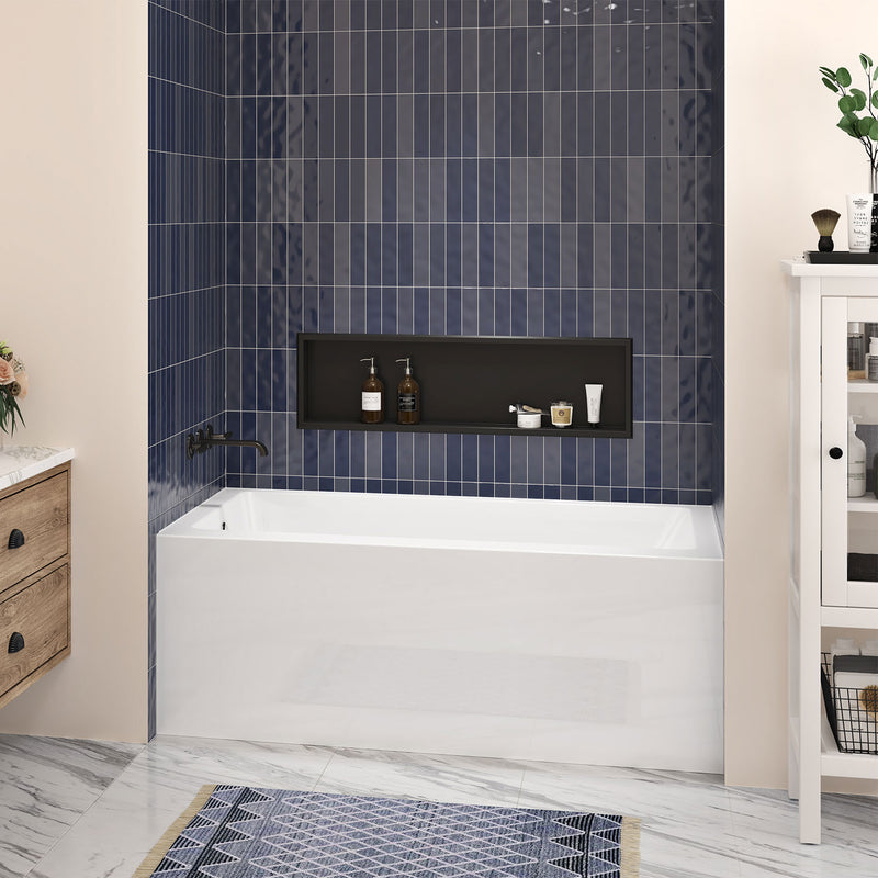 Zitta Baya I alcove skirt bath 1 piece 60'' x 32'' left
