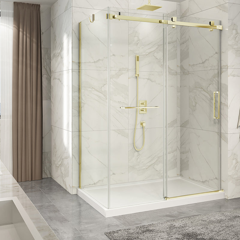 Zitta Piazza 2.0 Piazza 36 brushed gold clear return panel