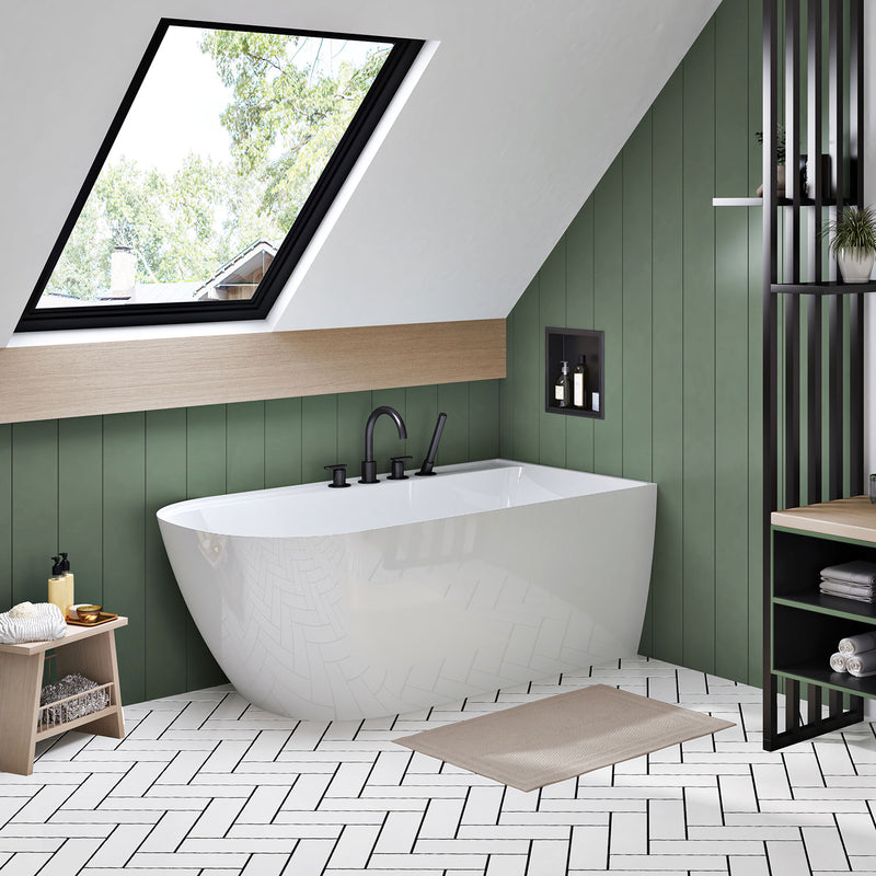 Zitta Stelvio white tub  60 x 32 x 24 Right
