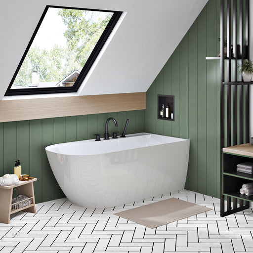 Zitta Stelvio white tub  60 x 32 x 24 Right