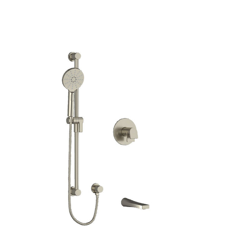 Riobel Ode 2-Way Shower System Trim with Spout and Hand Shower Rail  TKIT1244OD