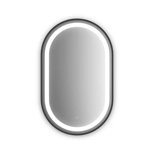 Kalia Effect Oblong Led Illuminated Oblong Shape Frame Mirror With Frosted Strip And Touch-Switch For Color Temperature Control
