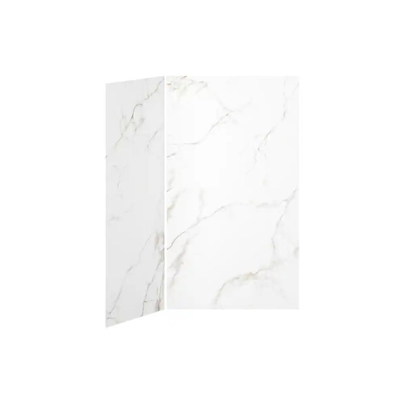 Kalia 48X36 Gold Minerals 48X36 2-Panel Shower Wall Kit For Corner Installation - Gold Minerals Gloss